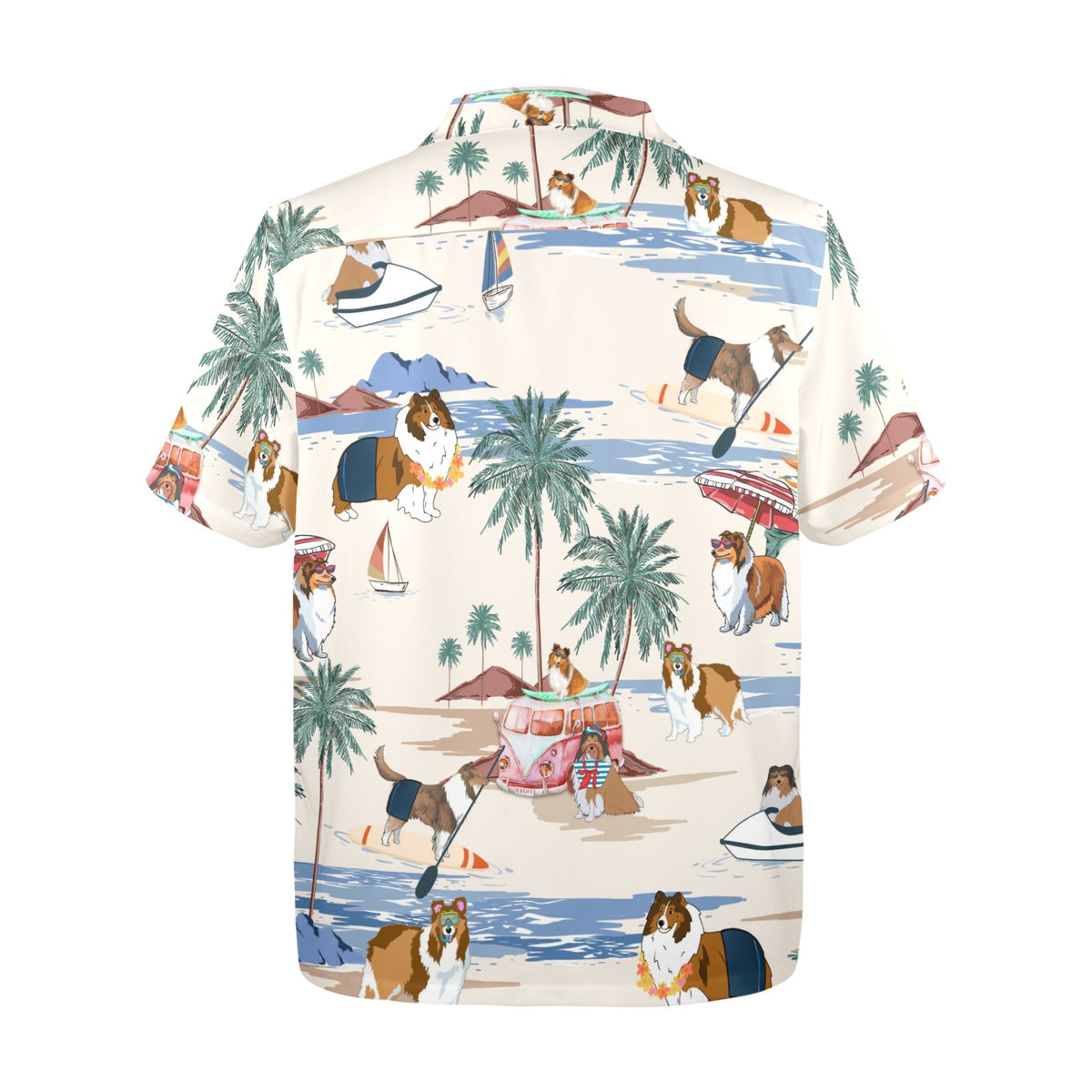 Tropical Shetland Sheepdog shirt for dog lovers