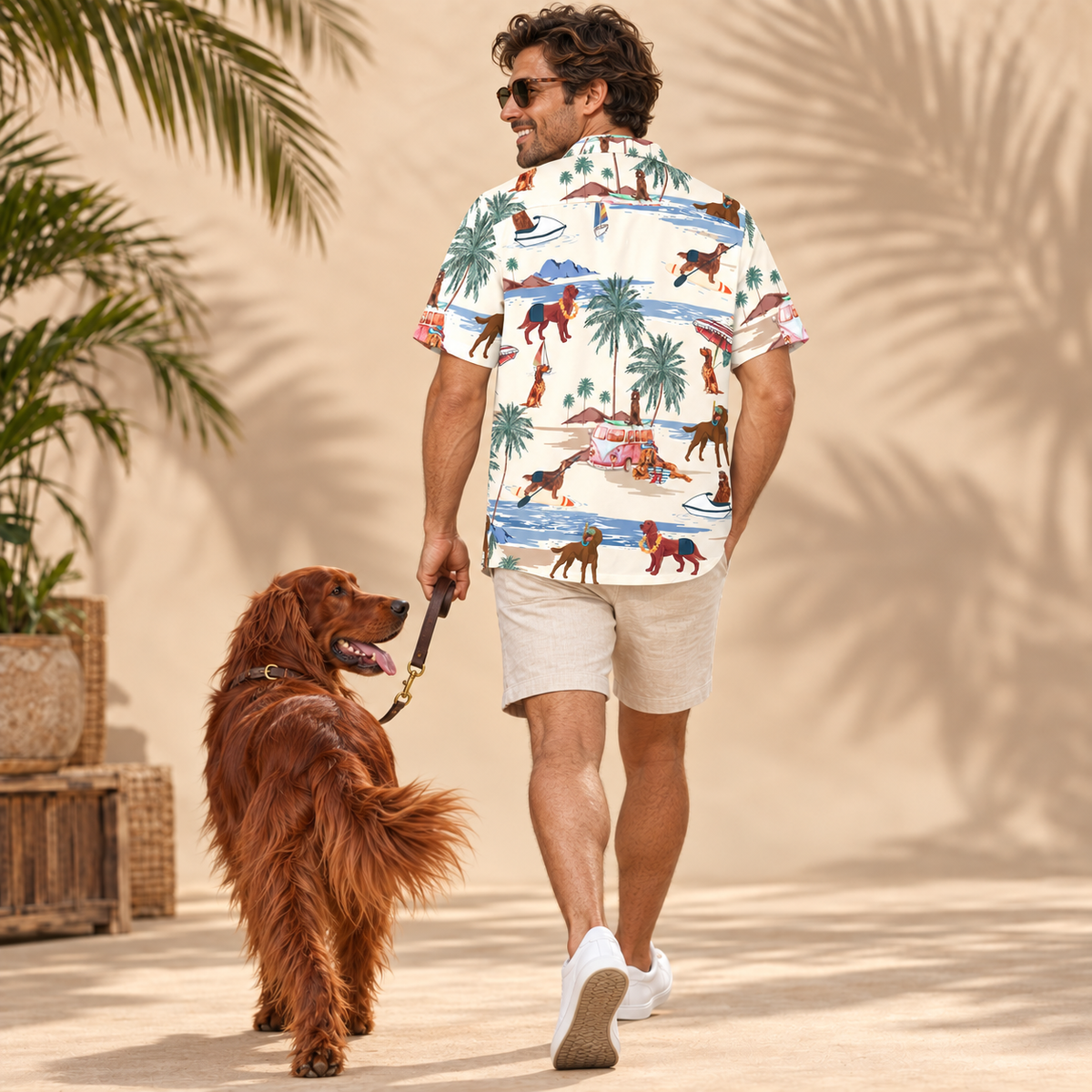Irish Setter Hawaiian Shirt
