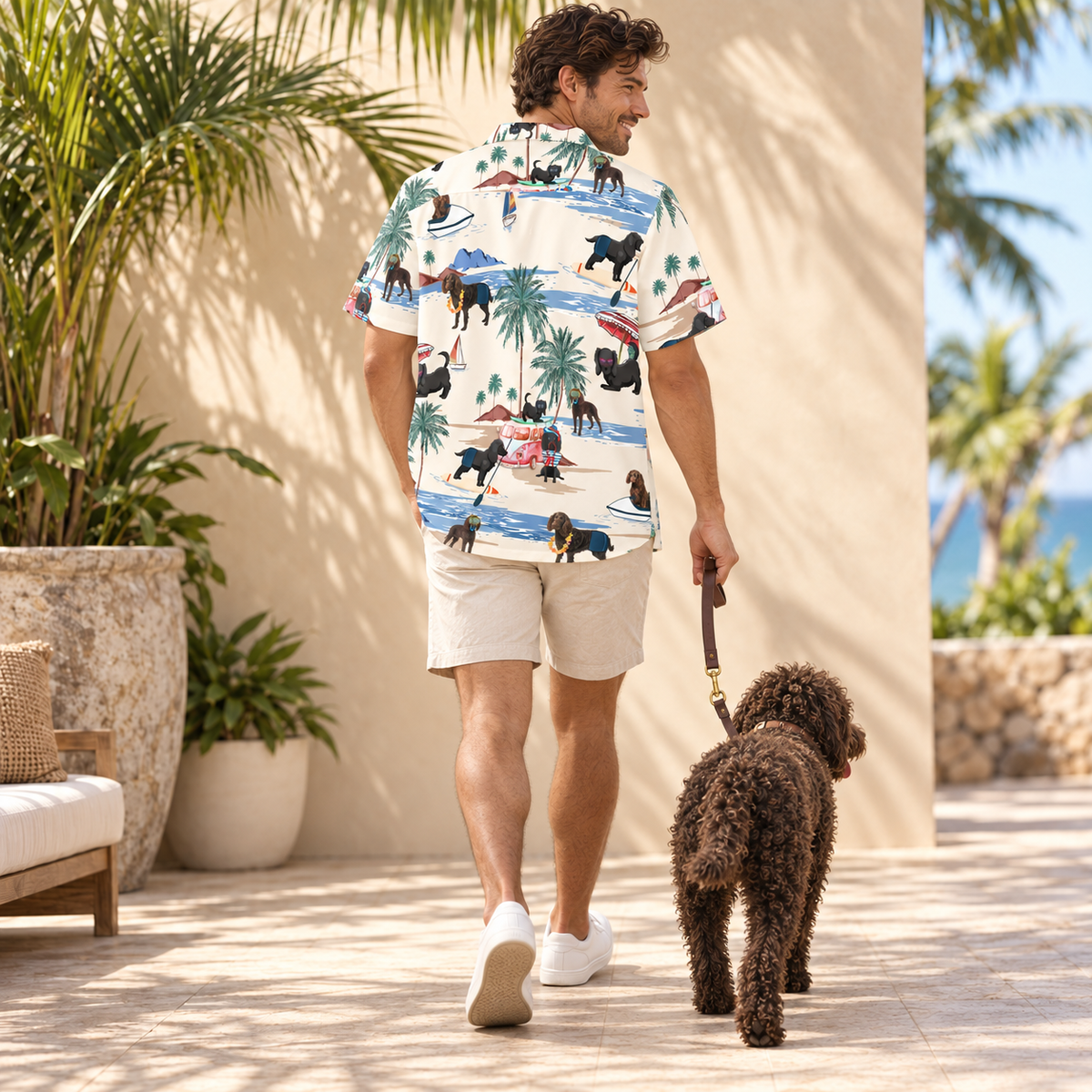 Spanish Water Dog Hawaiian Shirt