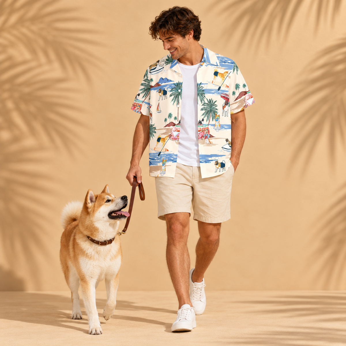 Men's Akita Hawaiian shirt – front view