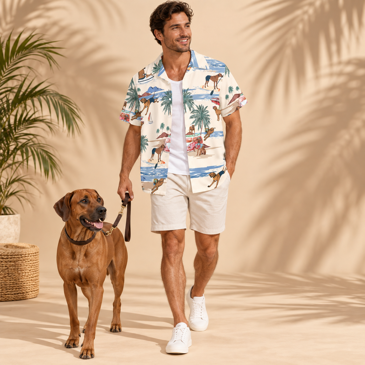 Rhodesian Ridgeback Hawaiian Shirt