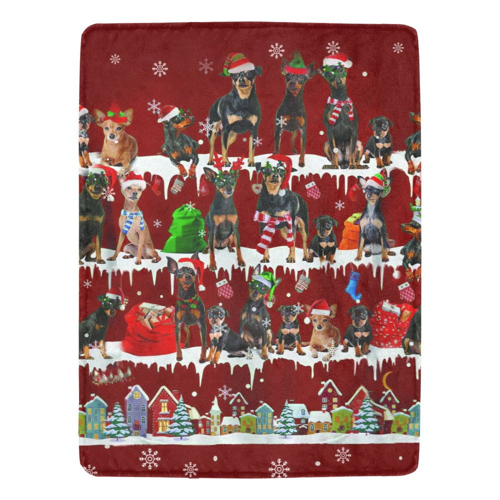 Miniature Pinscher fleece blanket, product image 1