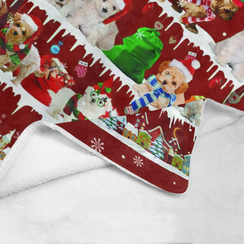 Maltipoo fleece blanket, product image 4