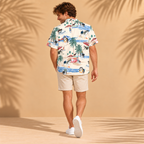 Men's Alaskan Malamute Hawaiian shirt – back view