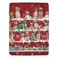 Brittany Christmas fleece blanket, product image 1 of 4