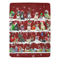French Bulldog Santa Paws fleece blanket image 1 of 4