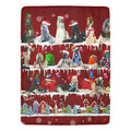 Afghan Hound Christmas fleece blanket, product image 1 of 4