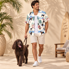 Irish Water Spaniel Hawaiian Shirt