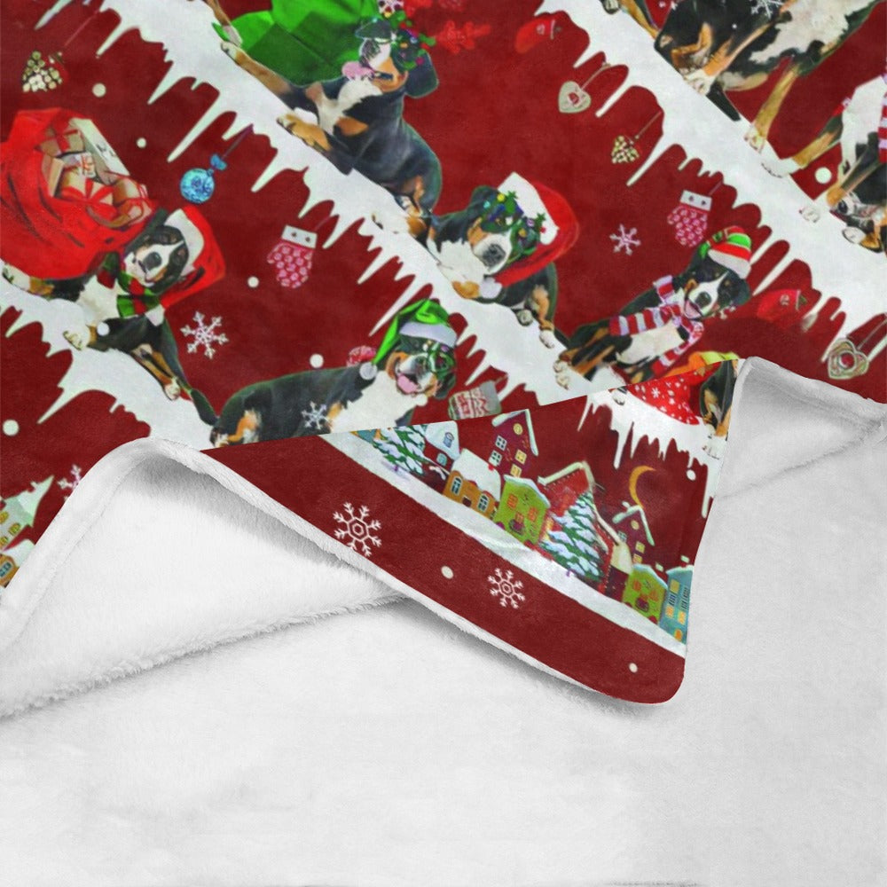 Greater Swiss Mountain Dog fleece blanket, product image 4