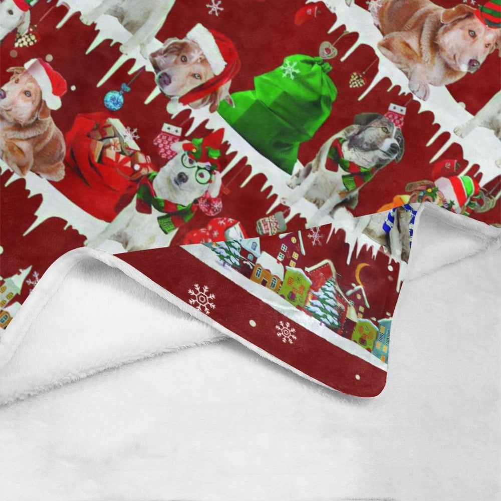 Aidi dog breed fleece blanket, product image 4 of 4
