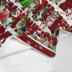 Australian Shepherd dog breed fleece blanket, product image 4 of 4