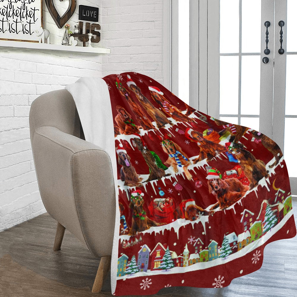 Irish Setter fleece blanket, product image 2