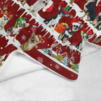 Chihuahua Christmas fleece blanket, product image 4 of 4