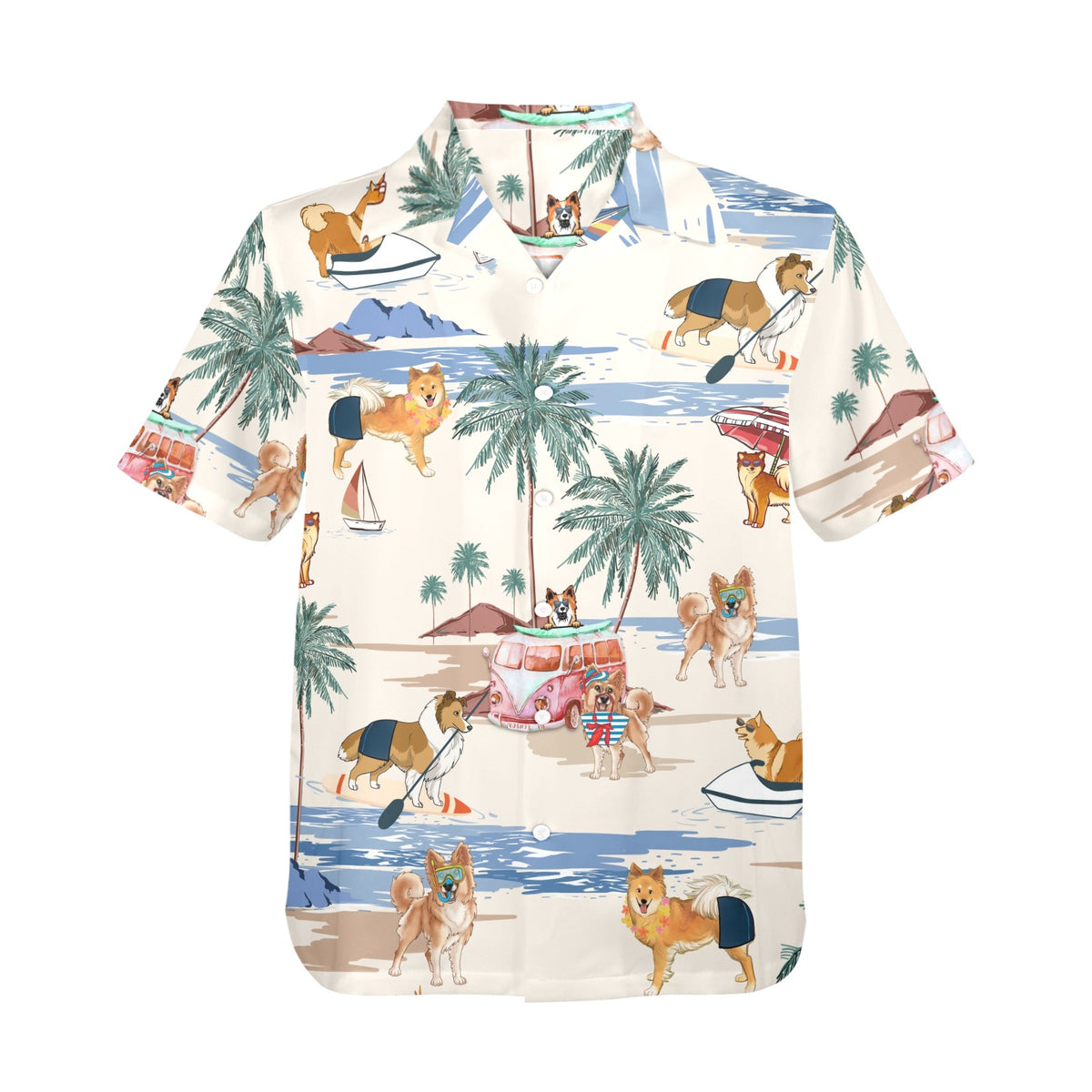 Tropical Icelandic Sheepdog shirt for dog owners