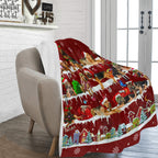 Bloodhound Christmas fleece blanket, product image 2 of 4