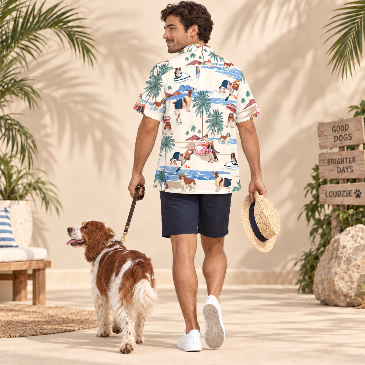 Welsh Springer Spaniel Hawaiian Shirt