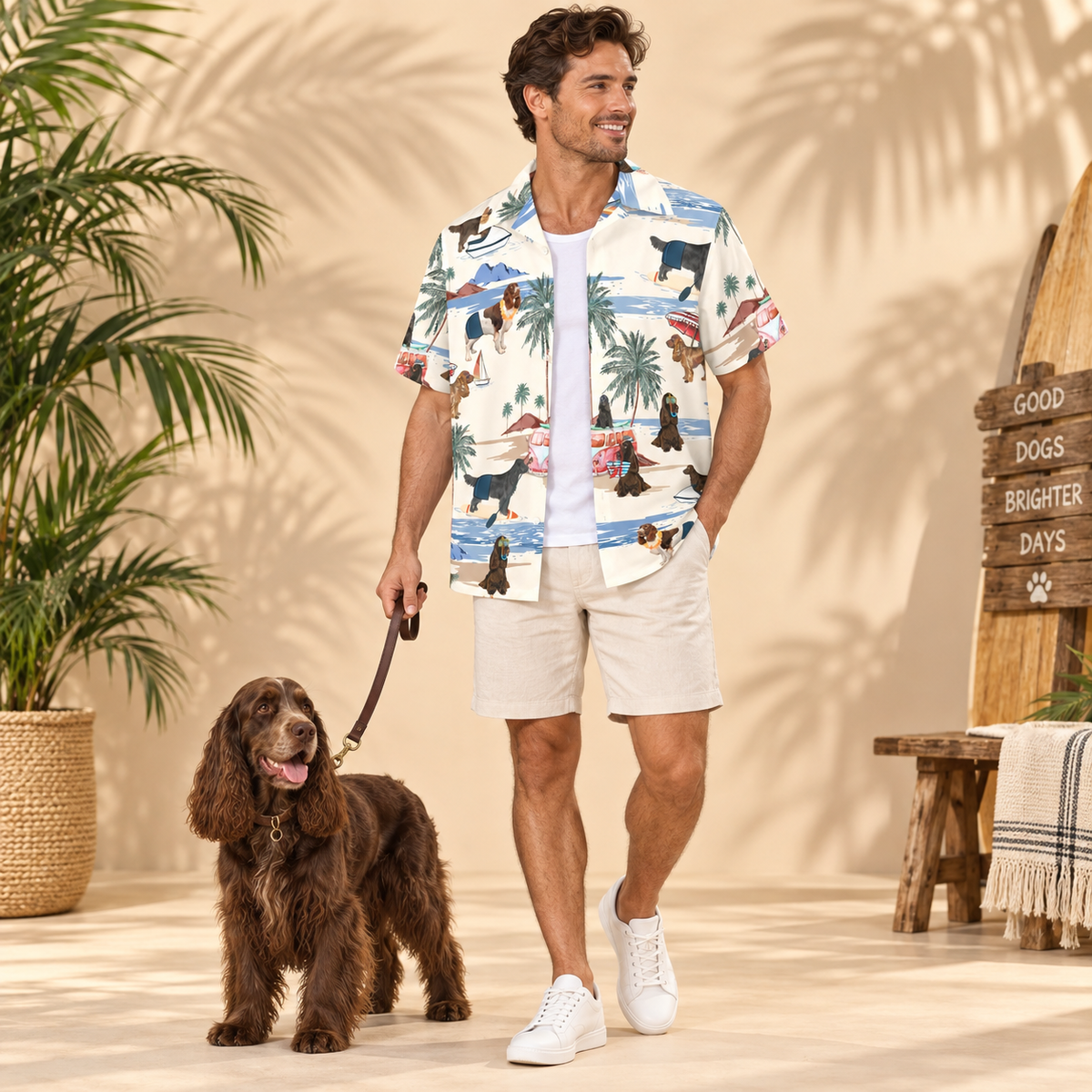 Field Spaniel Hawaiian Shirt
