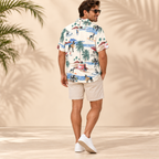 Men's Great Dane Hawaiian shirt – back view