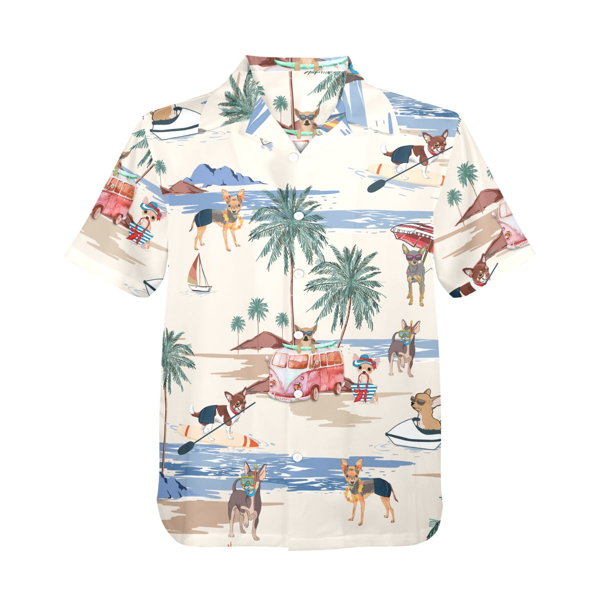 Men's Chihuahua all-over print Hawaiian shirt
