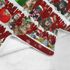 Finnish Lapphund Santa Paws fleece blanket image 4 of 4