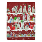 Great Pyrenees fleece blanket, product image 1
