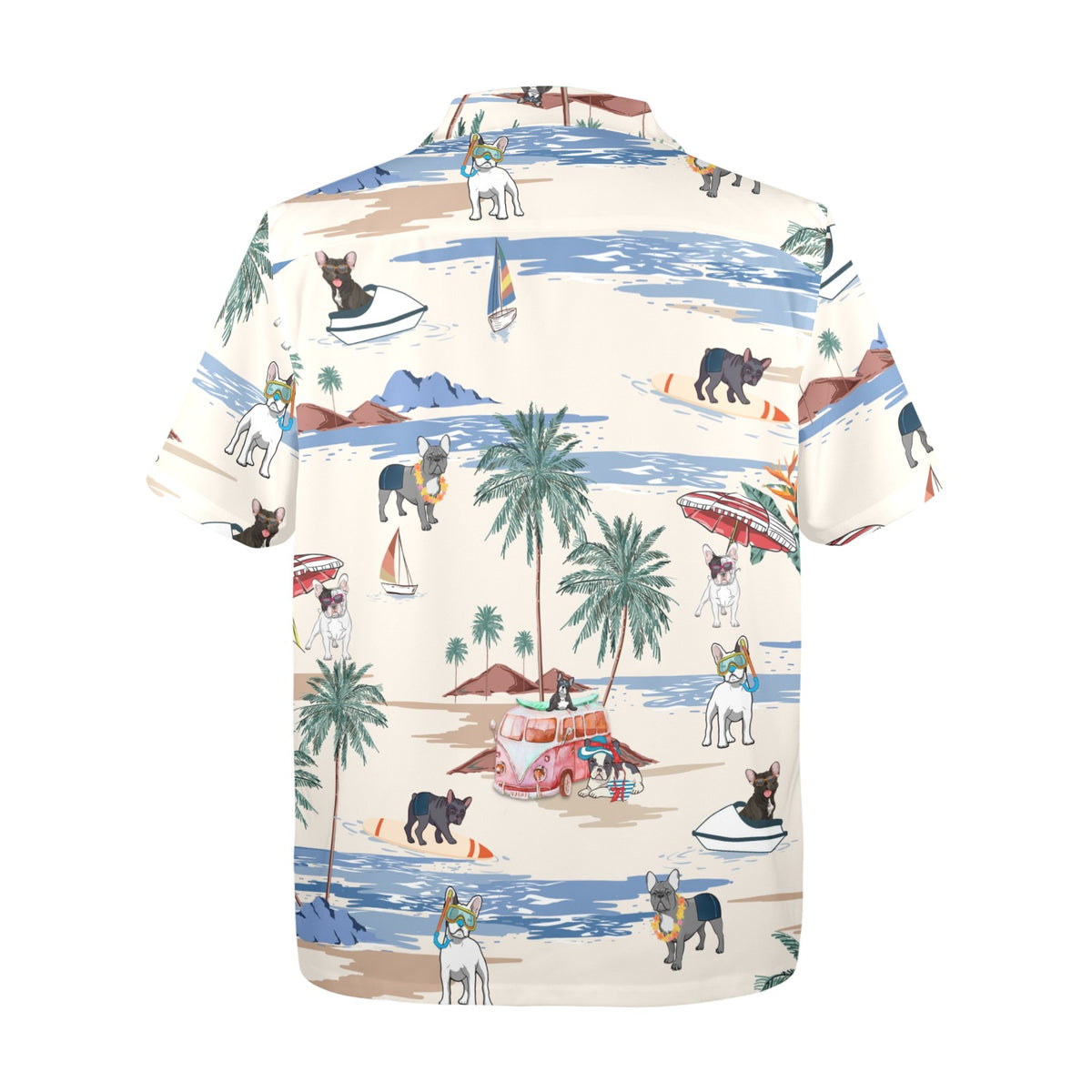 Tropical French Bulldog shirt for dog owners