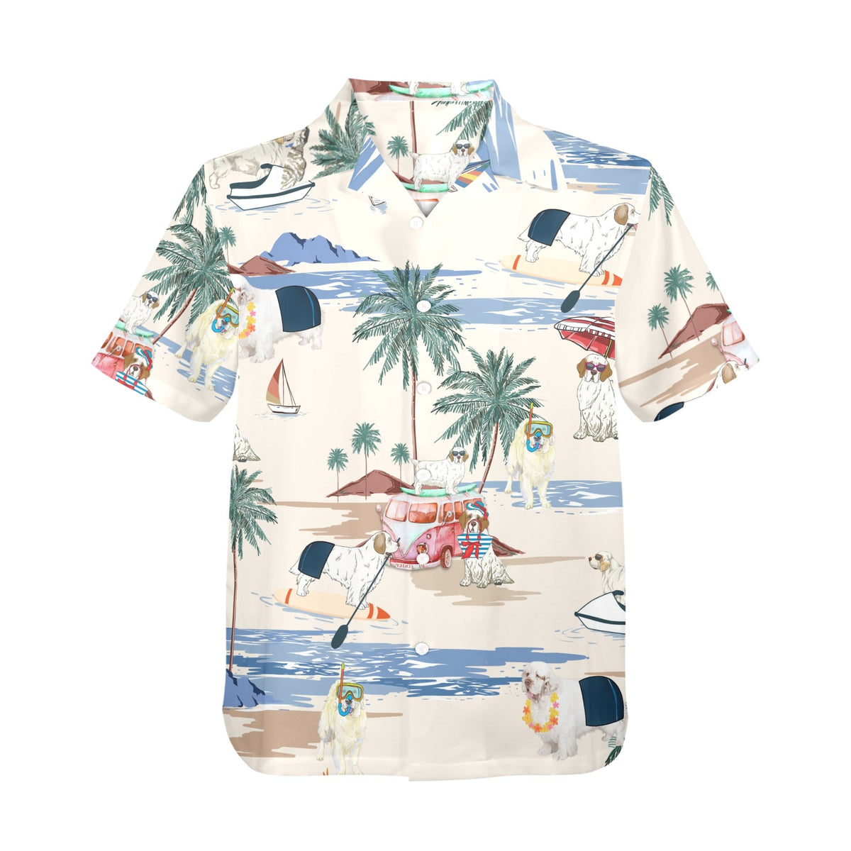 Tropical Clumber Spaniel shirt for dog owners