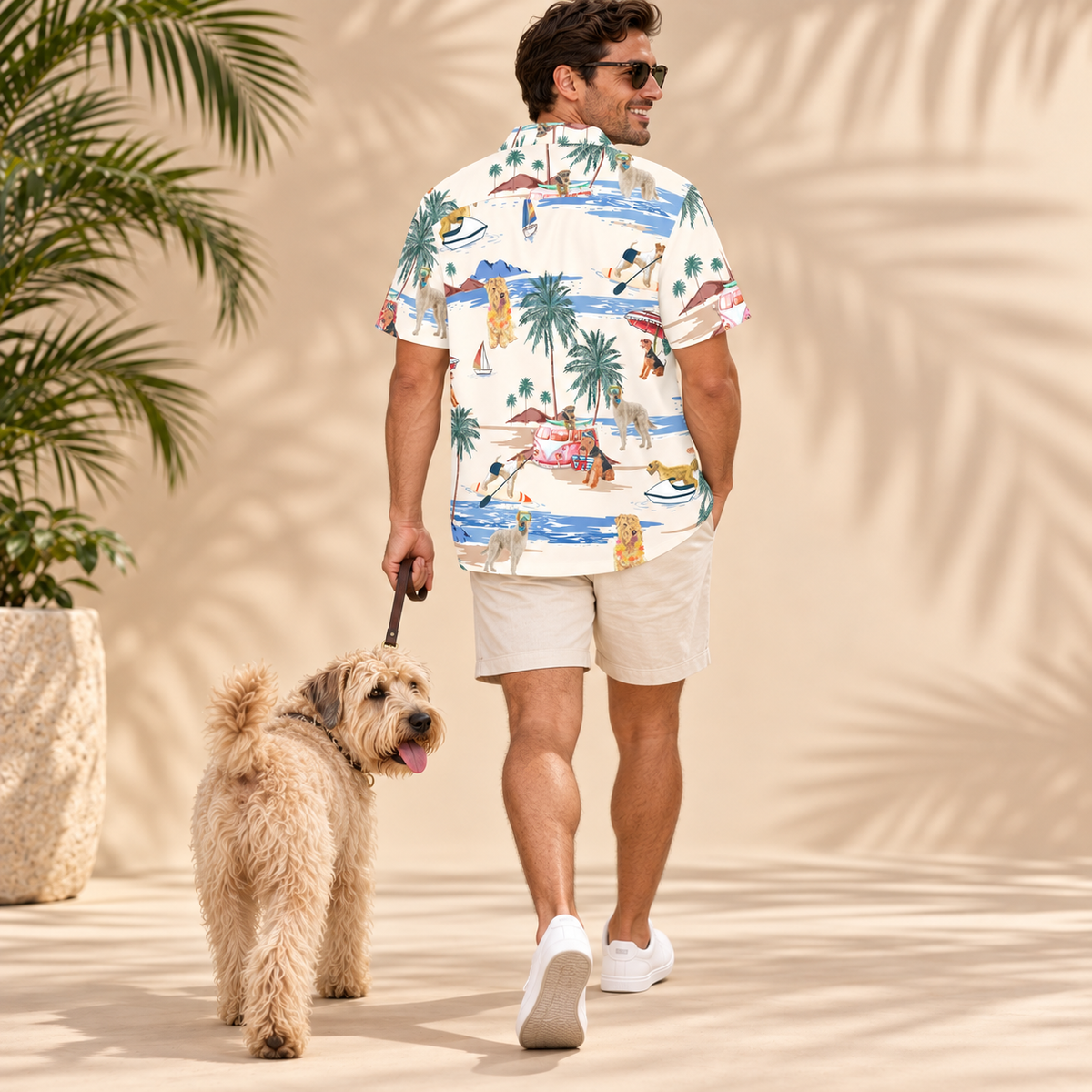 Soft Coated Wheaten Terrier Hawaiian Shirt