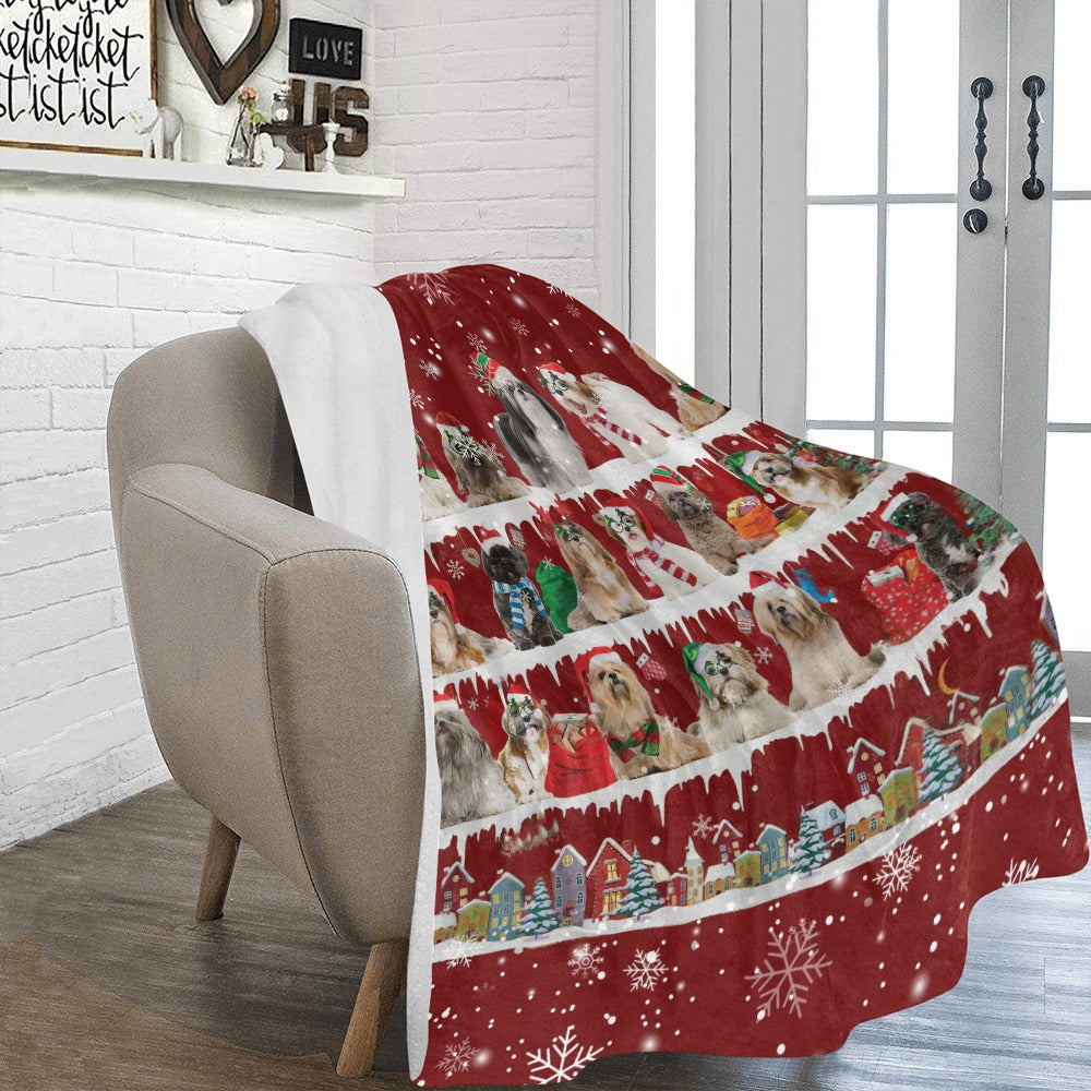 Lhasa Apso fleece blanket, product image 2