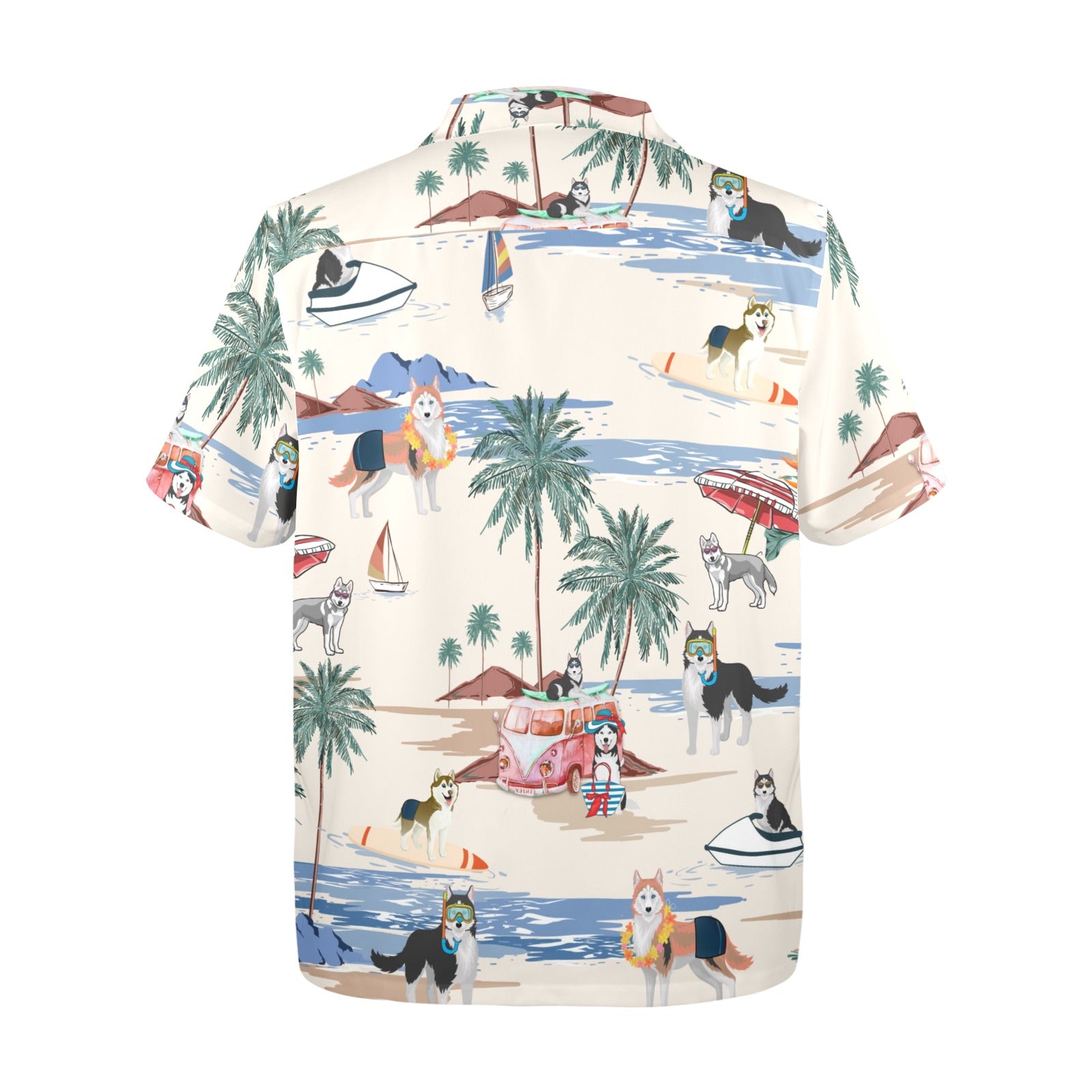 Tropical Husky shirt for dog owners