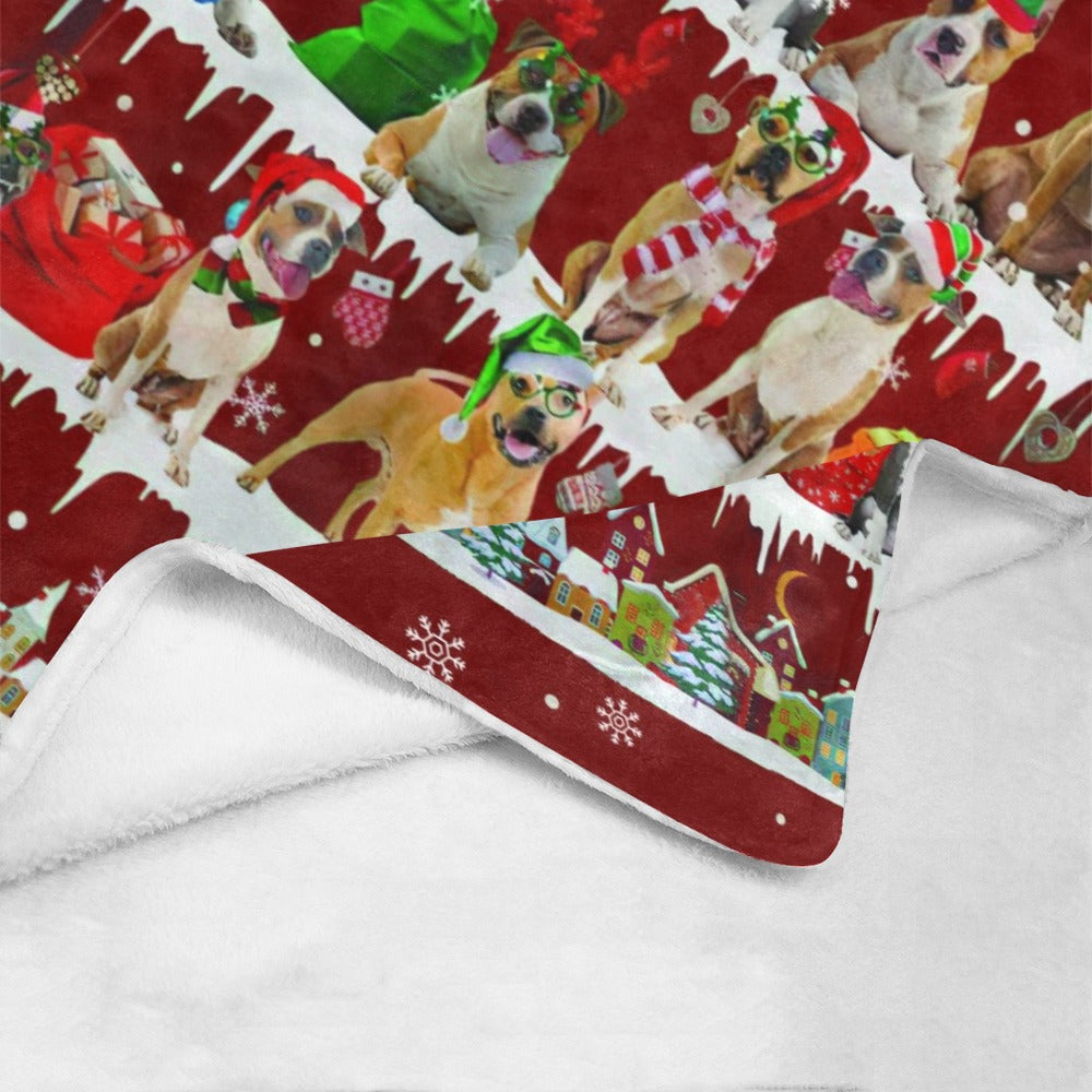 American Staffordshire Terrier fleece blanket, product image 4 of 4