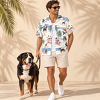 Greater Swiss Mountain Dog Hawaiian Shirt