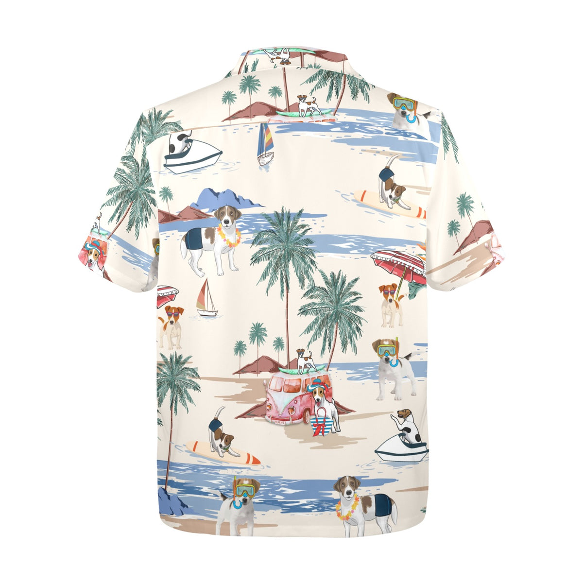 Cabana Club Jack Russell Terrier Hawaiian shirt
