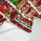 Australian Terrier dog breed fleece blanket, product image 4 of 4