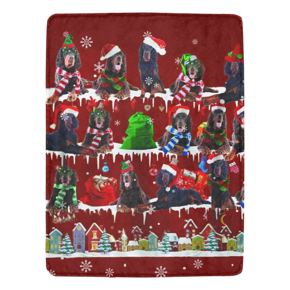 Gordon Setter fleece blanket, product image 1