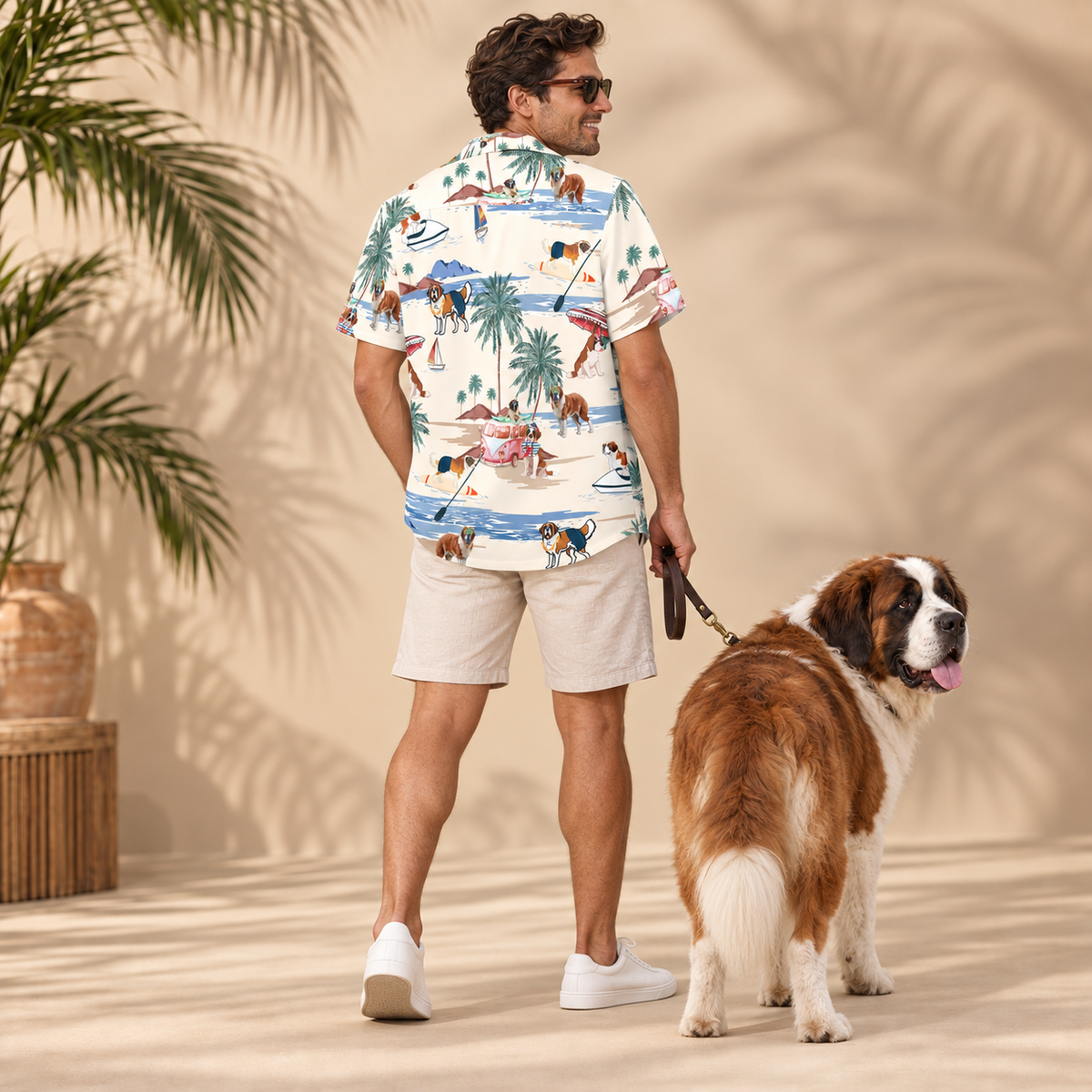 Saint Bernard Hawaiian Shirt