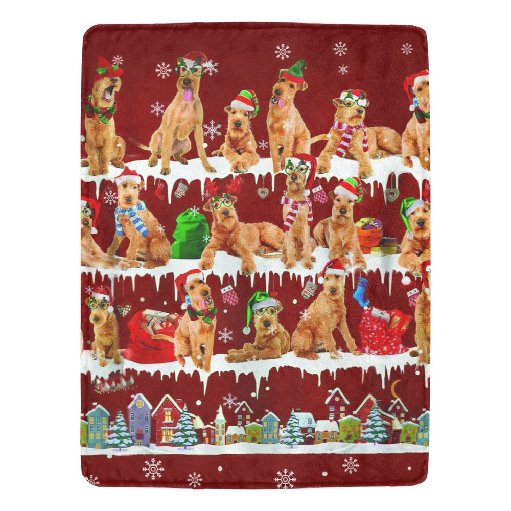Irish Terrier fleece blanket, product image 1