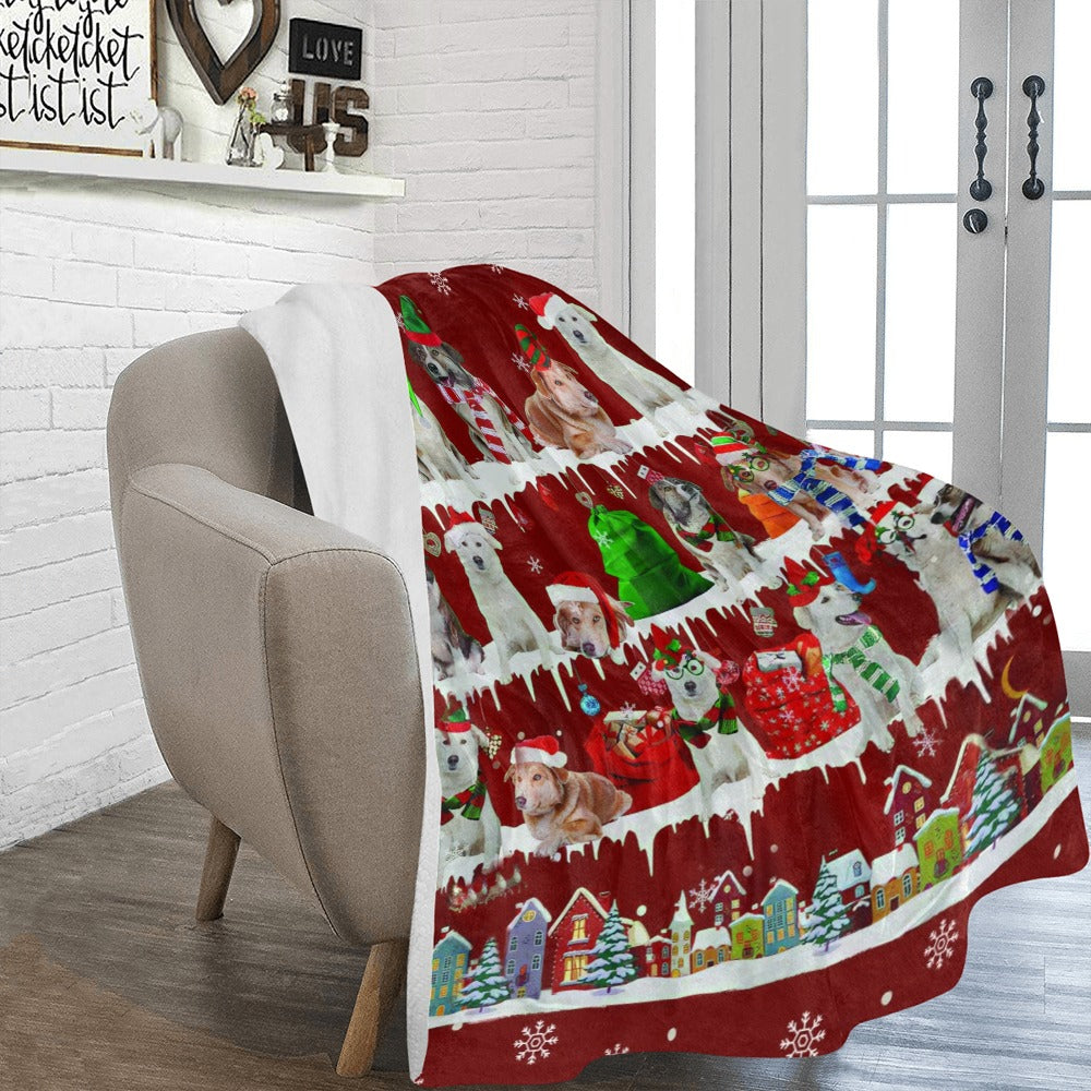 Aidi dog breed fleece blanket, product image 2 of 4