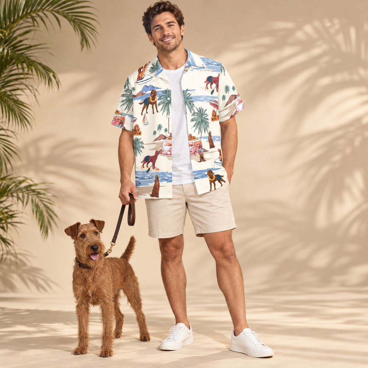 Irish Terrier Hawaiian Shirt