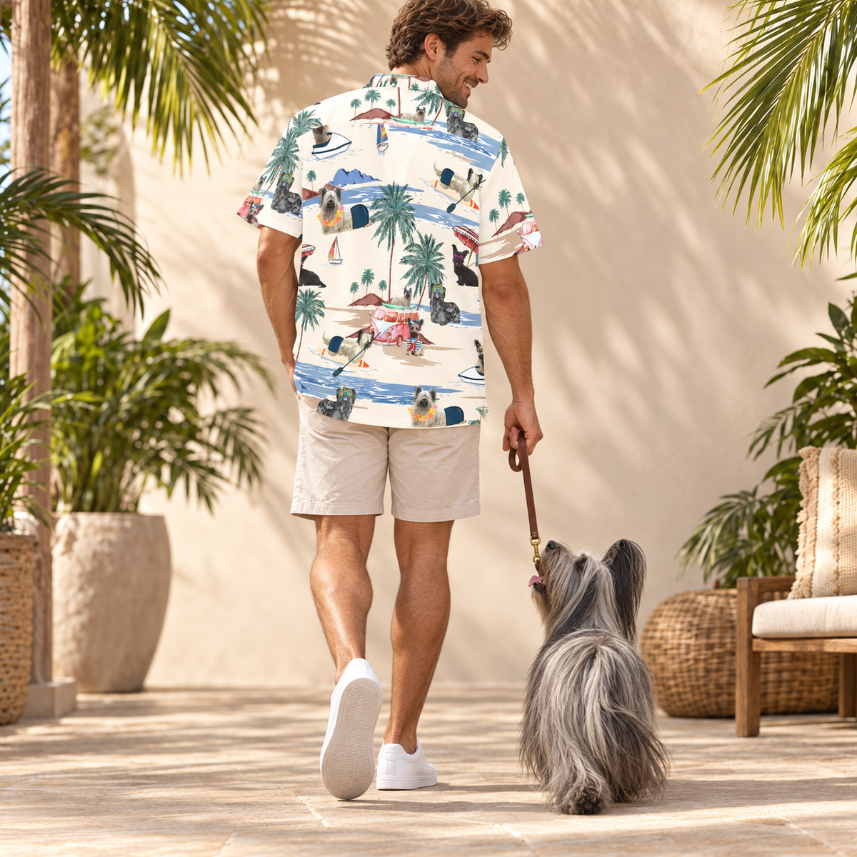 Skye Terrier Hawaiian Shirt