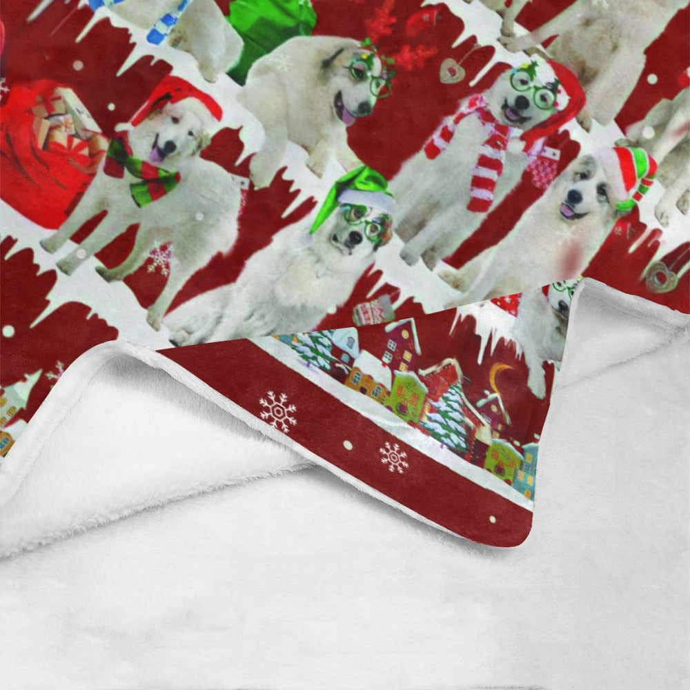 Great Pyrenees fleece blanket, product image 4