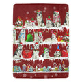 Alaskan Malamute dog breed fleece blanket, product image 1 of 4