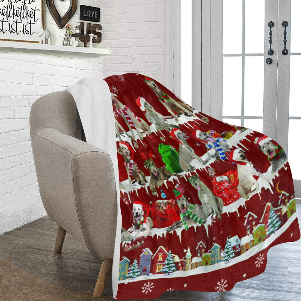 Irish Wolfhound fleece blanket, product image 2