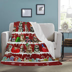 Finnish Lapphund Santa Paws fleece blanket image 3 of 4