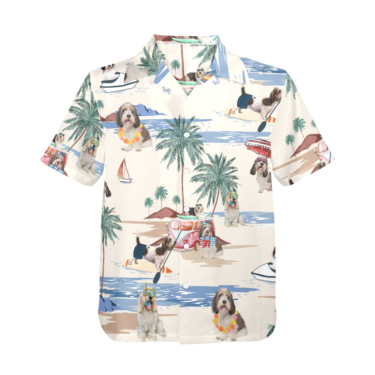 Tropical Petit Basset Griffon Vendeen shirt for dog owners