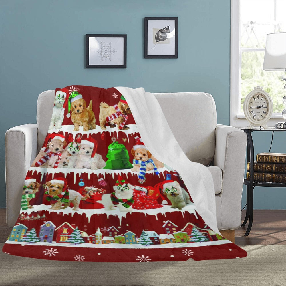 Maltipoo fleece blanket, product image 3