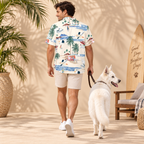 White Shepherd Hawaiian Shirt