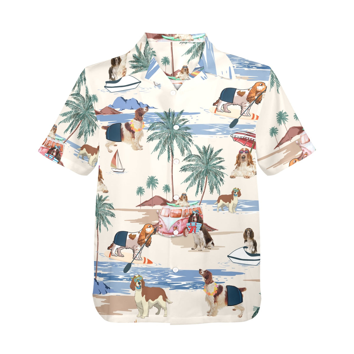 Tropical Welsh Springer Spaniel shirt for dog owners