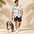 Bearded Collie Hawaiian Shirt