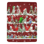 Irish Wolfhound fleece blanket, product image 1